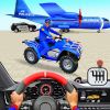 US Police ATV Quad Bike Plane Transport Game Logo